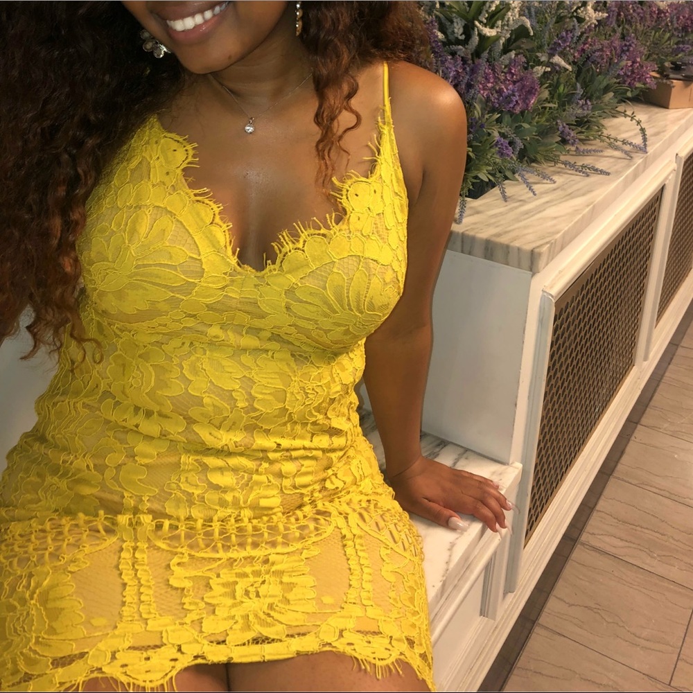 Yellow Lacy Dress
